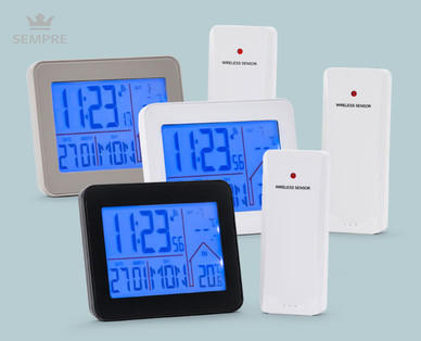 SEMPRE Funkwecker mit Temperaturstation