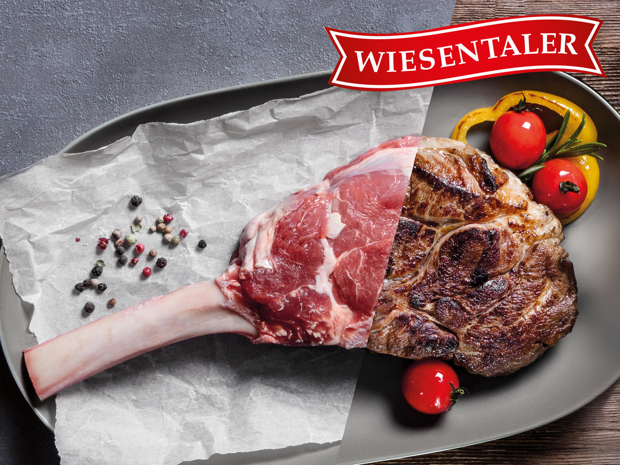 WIESENTALER Frisches österreichisches Tomahawk-Steak
