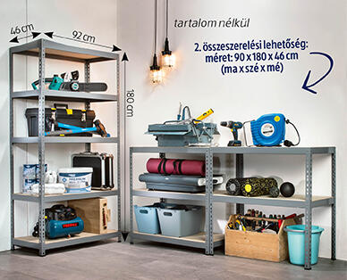 WORKZONE
Nagy teherbírású polc