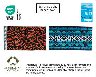 Australian Cotton Beach Towel