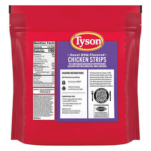 Sweet BBQ Flavored Crispy Chicken Strips, 25 oz