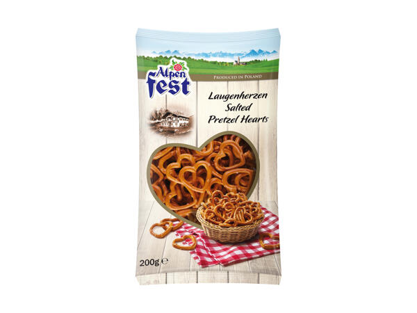 Bretzels en forme de cœur