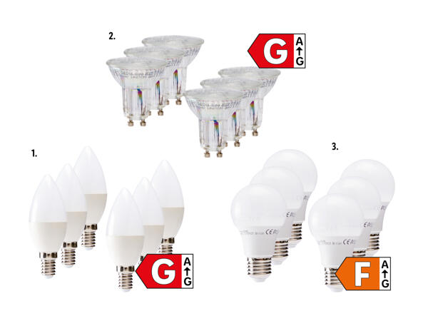 Ampoules à LED, 6 pièces