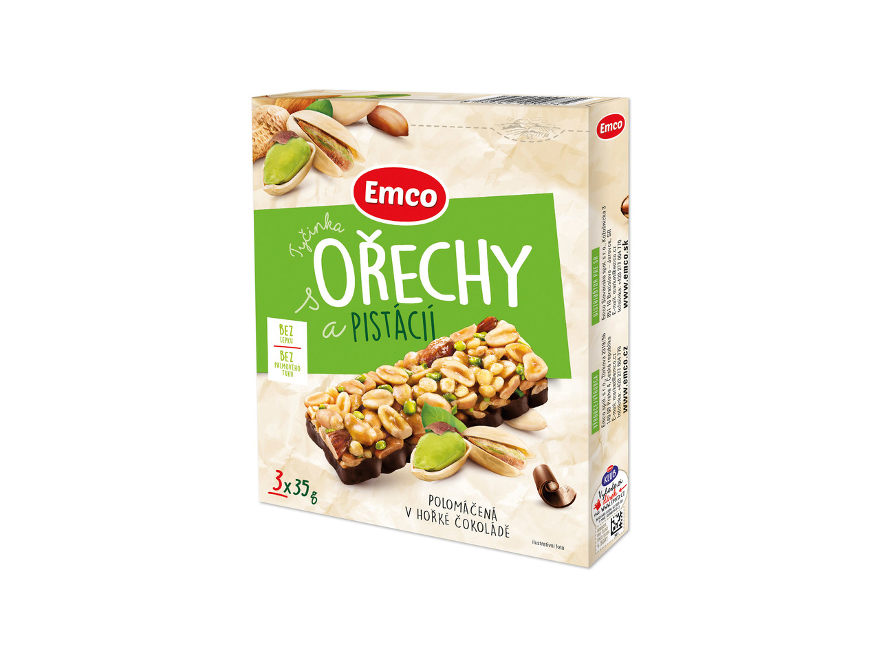 OŘÍŠKOVÉ TYČINKY BEZ LEPKU
