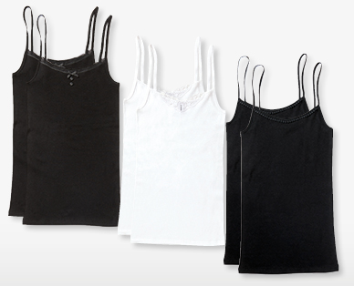 Canottiere da donna con spallina stretta/larga SKIN TO SKIN