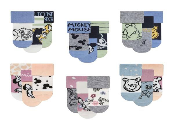 Socquettes pour bébé Disney, 3 paires