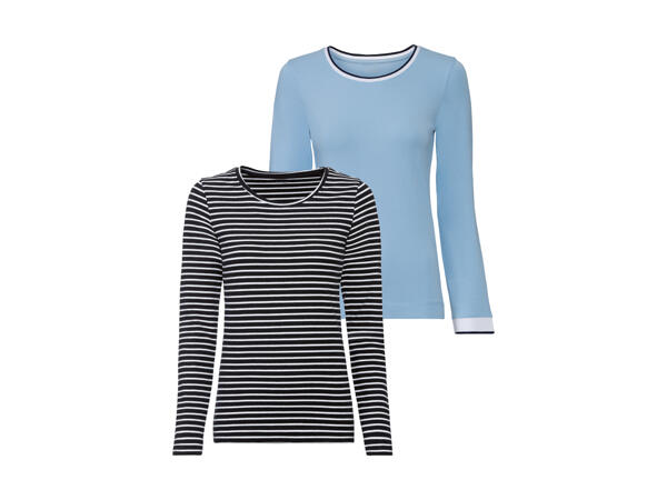 ESMARA(R) Langærmet T-shirt 2-pak