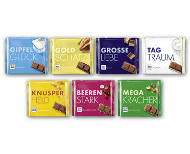 RITTER SPORT Plaques de chocolat