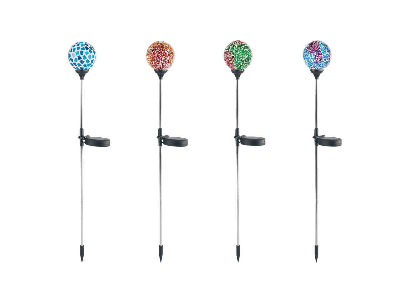 LED-mosaik-solcellelampe