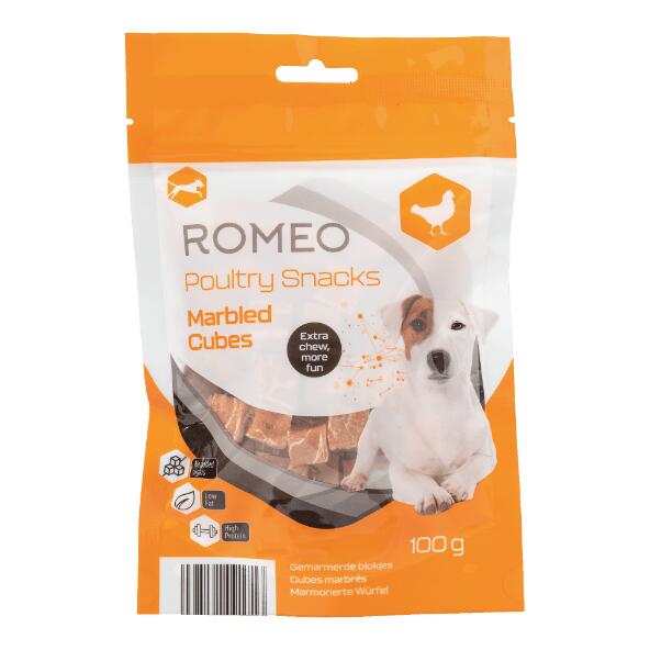 ROMEO(R) 				Geflügelsnacks für Hunde