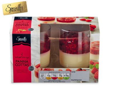 Specially Selected Raspberry Panna Cottas