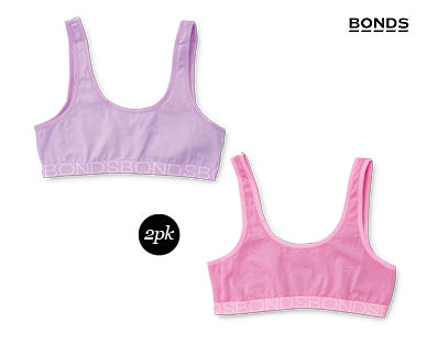 Bonds Girls Crop Top 2pk