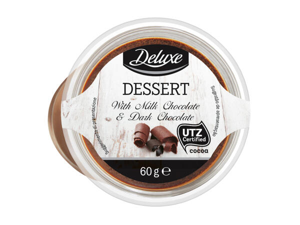 Dessert with chocolate