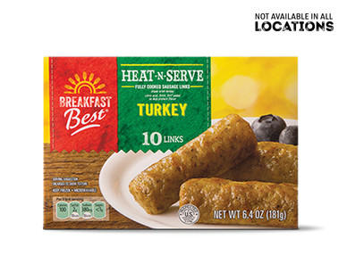 Breakfast Best Heat 'N Serve Turkey Sausage Links