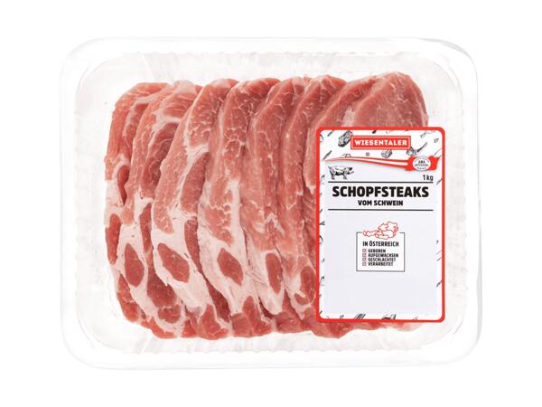 Frische Schopfsteaks