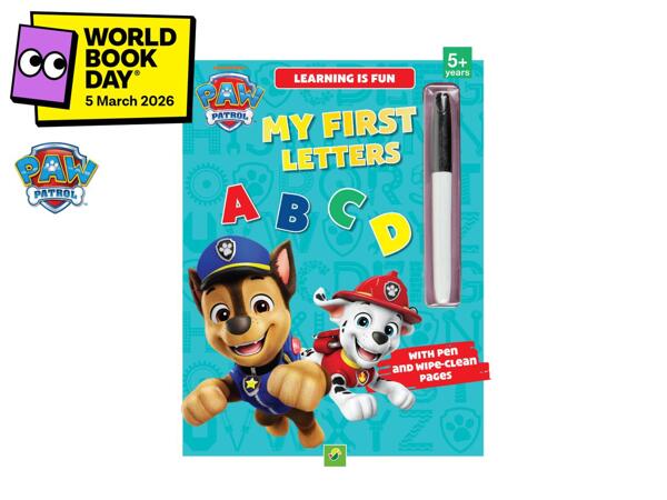 Paw Patrol: My First Letters - Early Learning Wipe Clean Book