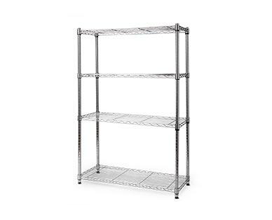 Easy Home 
 4-Tier Chrome Shelf