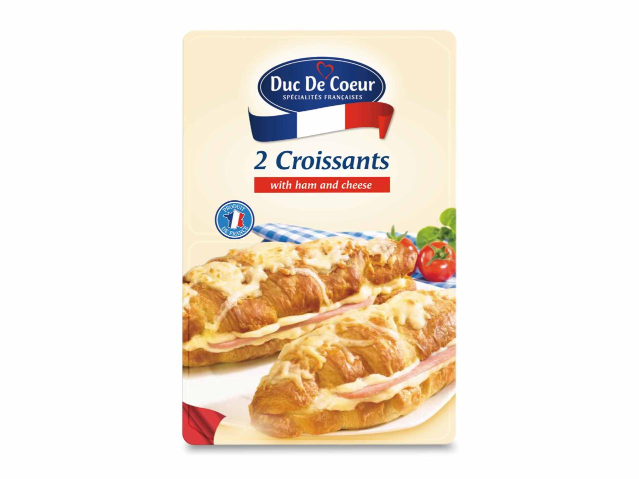 Croissant al formaggio e prosciutto
