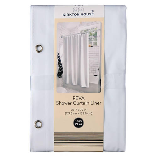 70" x 72" PEVA Shower Curtain Liner - White