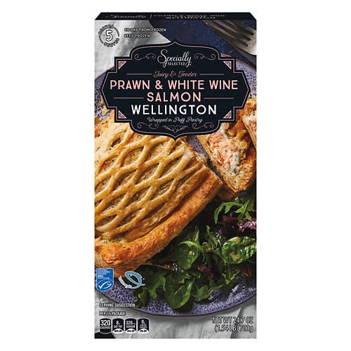 Prawn & White Wine Salmon Wellington, 24.7 oz