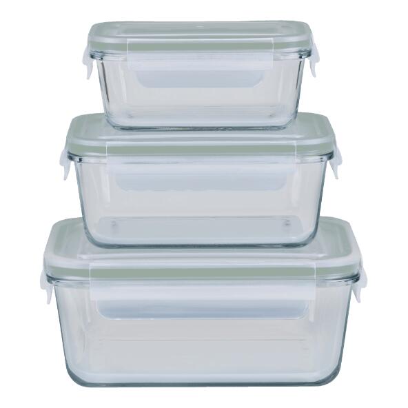 CROFTON(R) Récipients alimentaires en verre, 3 pcs