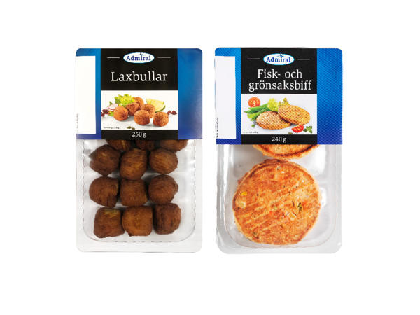 Laxbullar / Fisk- och grönsaksbiffar