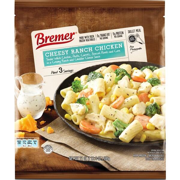 Bremer Cheesy Ranch Chicken Skillet Meal