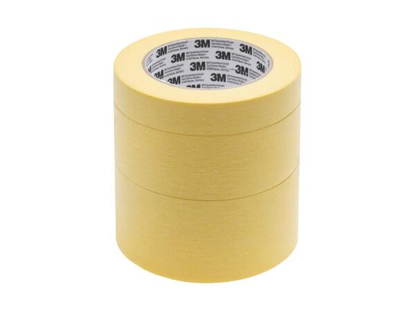 Nastro adesivo crespato piatto/​nastro crespato per mascheratura 3M™, 3 pezzi