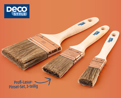 DECO STYLE Profi-Pinsel-Set, 3-teilig
