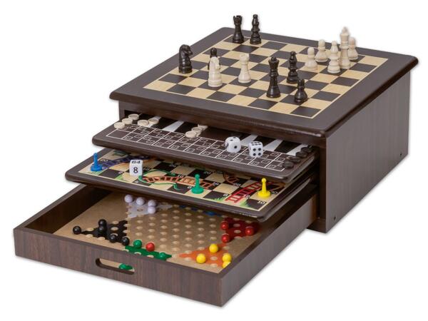10-in-1 Holz-Spielesammlung