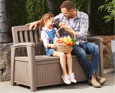 Garden Storage Bench