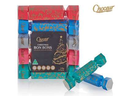 CHOCEUR CHRISTMAS BON BONS WITH CHOCOLATES 120G