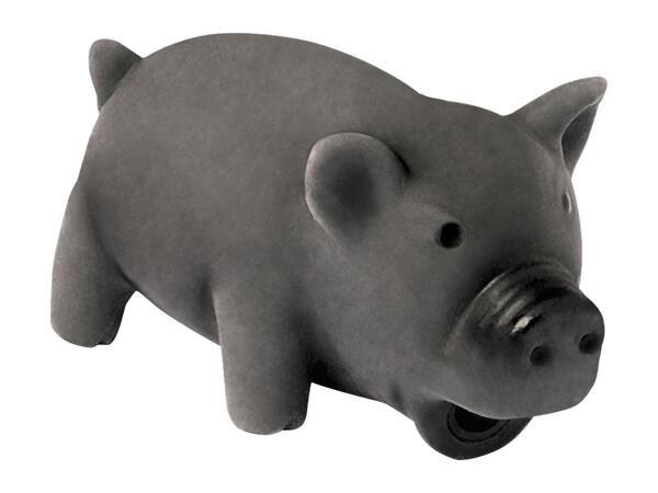 Zoofari Pig With Squeaker Dog Toy