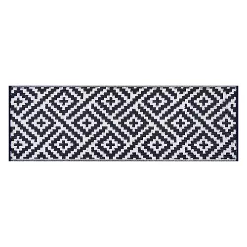 2' x 6' Reversible Indoor/Outdoor Runner - Navy/White Diamond