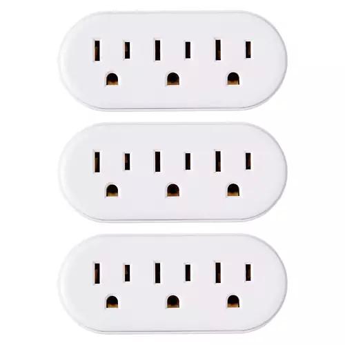 3 Pack Indoor Wall Tap, White