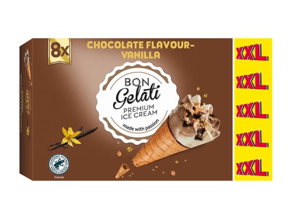 Vanilla and Chocolate Ice Cream Cones XXL