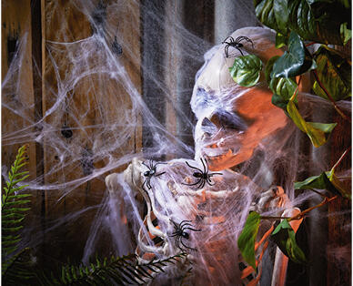 Halloween Decorations – Spiderweb and Tinsel