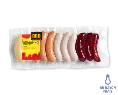 Saucisses à griller en pack de 11 BBQ