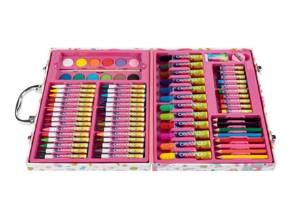 Crelando Kids' Art Case - 76 piece set