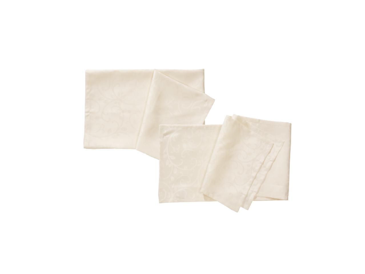 MERADISO Tablecloth/Table Runner Set