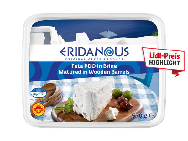 Feta Käse im Holzfass gereift