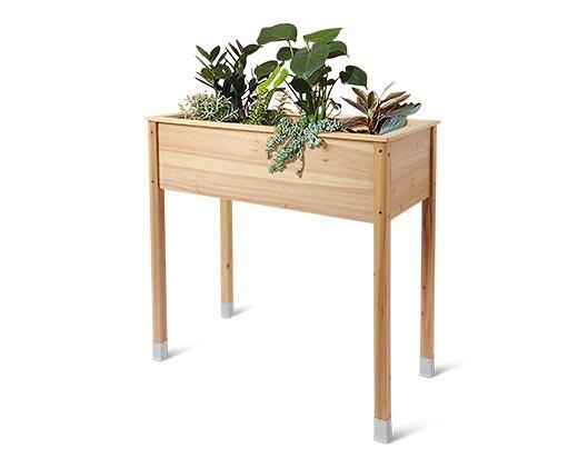 Belavi Wooden Raised Planter