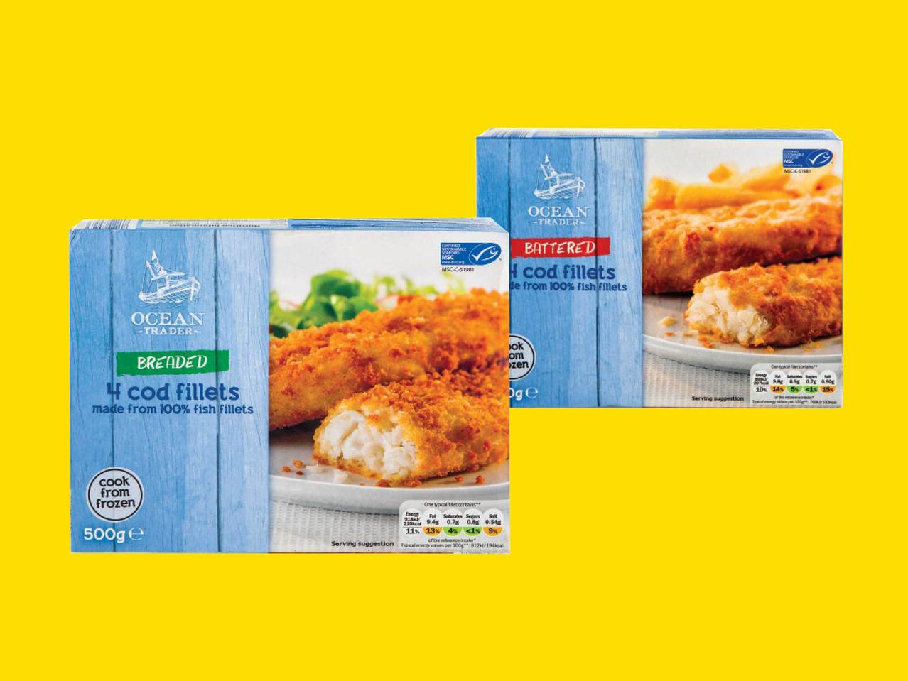 OCEAN TRADER(R) Breaded/Battered Cod Fillets
