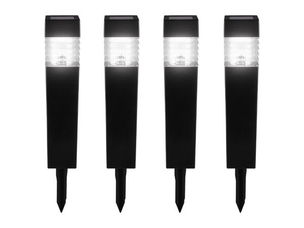LED Solar Square Stake Lights - 4 Pack