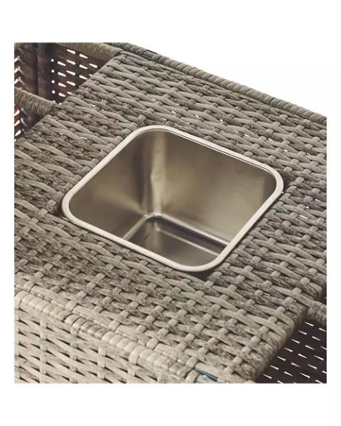 Rattan Effect Garden Bar