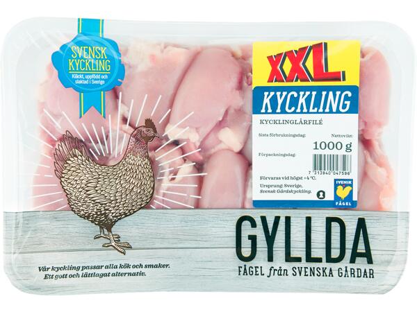 Färsk kycklinglårfilé