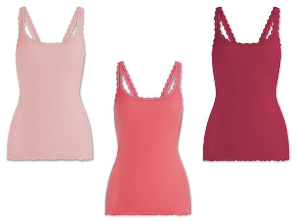 Damen Ripptop, 3 Stück