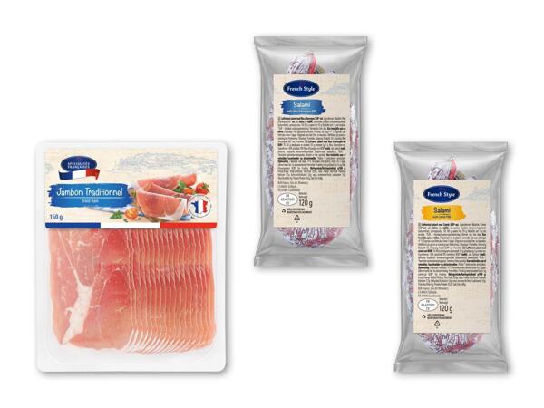 DUC DE COEUR Lufttørret skinke eller salami med ost