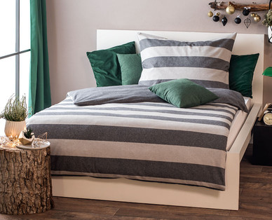 MY LIVING STYLE Bettwäsche Melange-Flanell