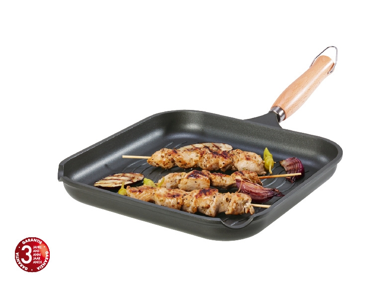 Poêle à griller en fonte d'aluminium